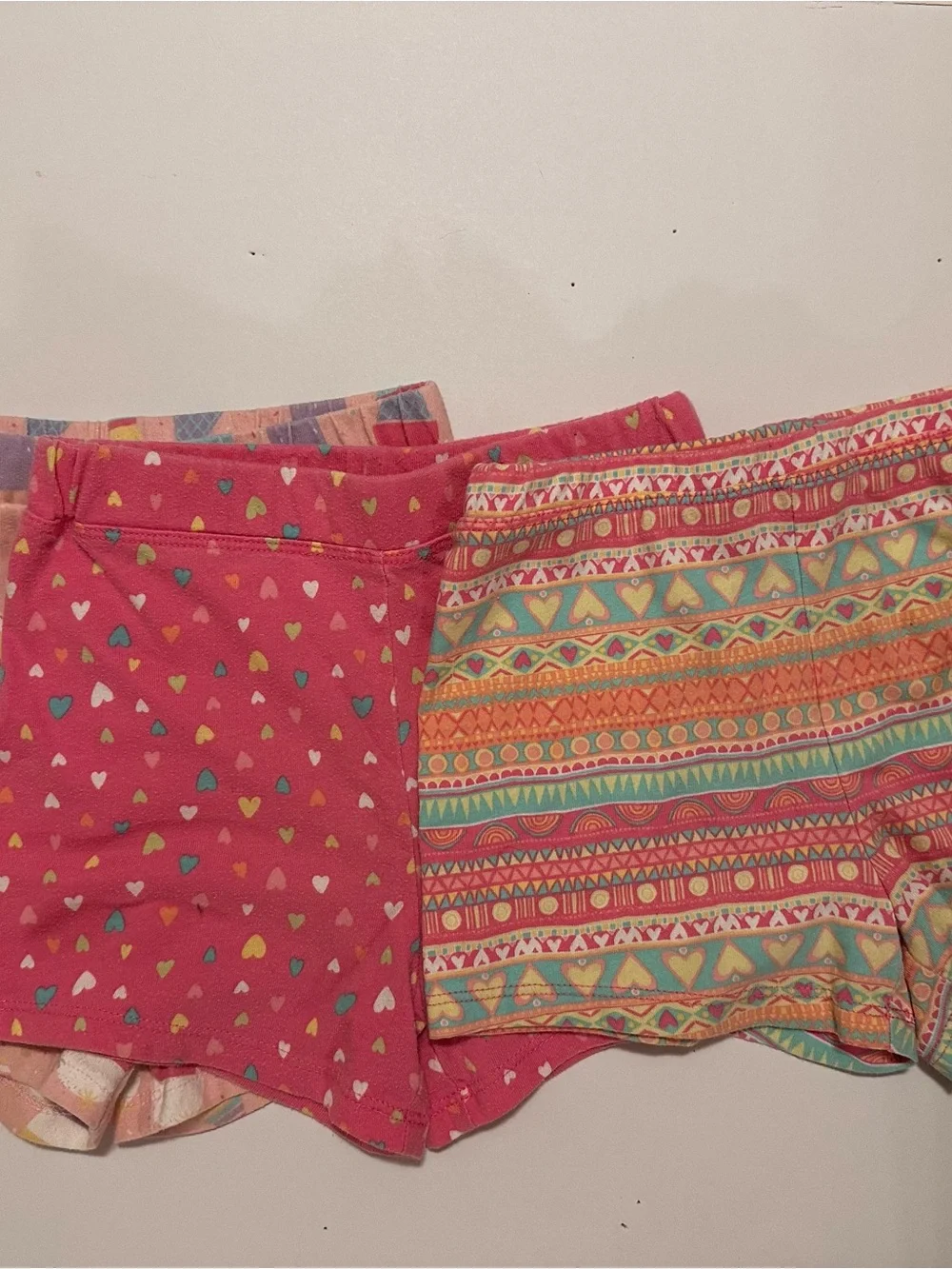 The Children's Place Girls' 3-Pack Shorts - Pink, Coral, Pastel